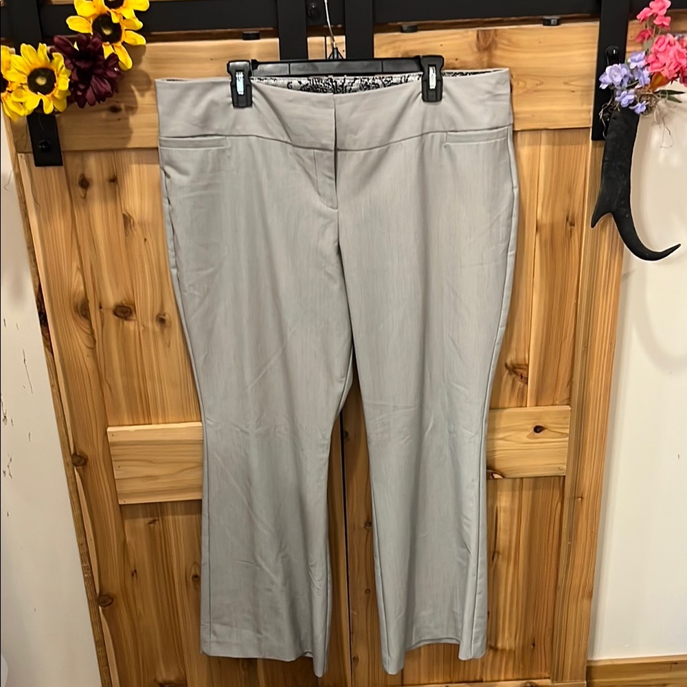 Metaphor Women's Soft Gray Flare Pants
